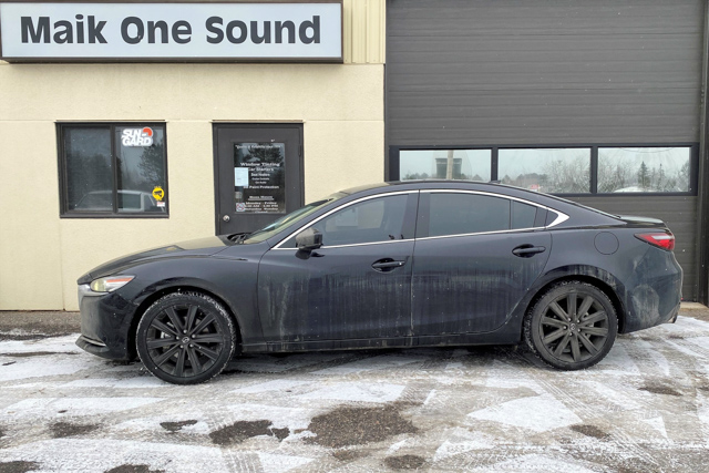 2021 Mazda6 with professional window tint in North Bay